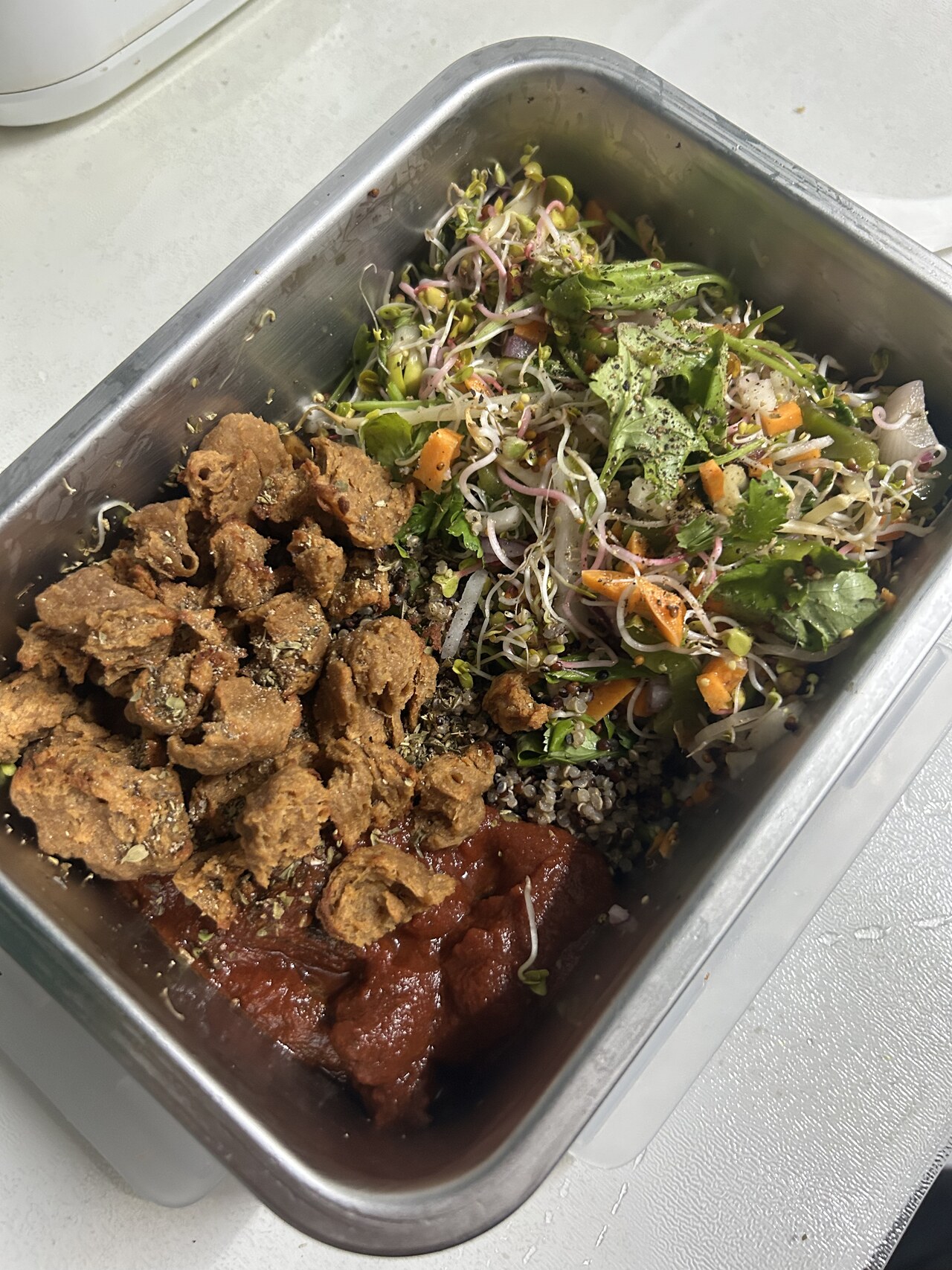 Seitan with BBQ Sauce